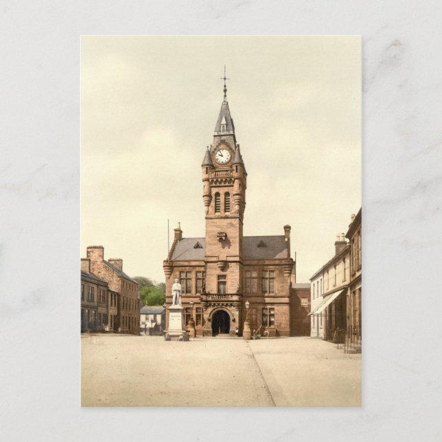 Town Hall, Annan, Dumfries and Galloway, Scotland Postcard (Front)