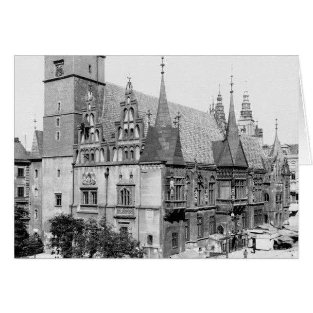 Town Hall, Breslau  Poland, c.1910 (Front Horizontal)