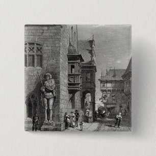 Town Hall, Halberstadt 15 Cm Square Badge