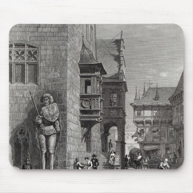 Town Hall, Halberstadt Mouse Mat (Front)