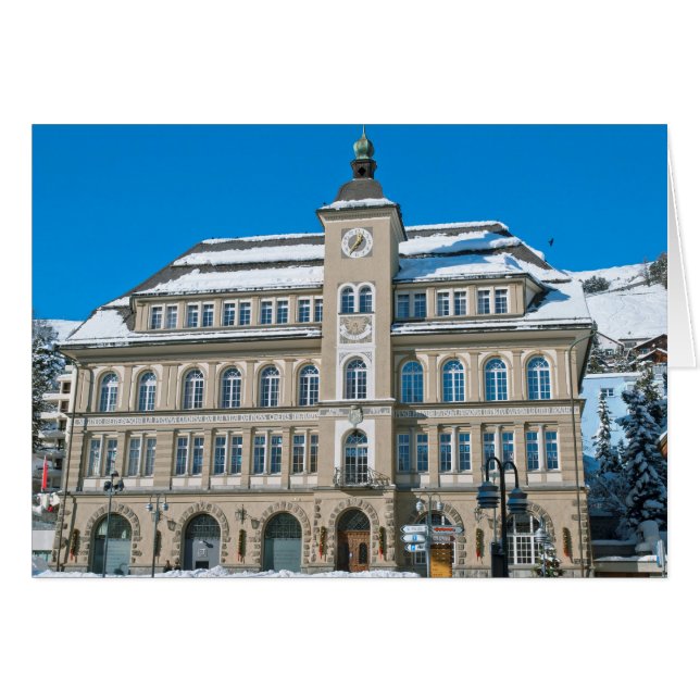 Town Hall in St Moritz, Switzerland (Front Horizontal)