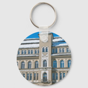 Town Hall in St Moritz, Switzerland Key Ring
