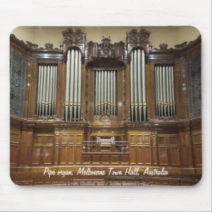 Town Hall, Melbourne Australia pipe organ mousepad