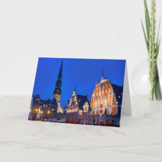 Town hall square card