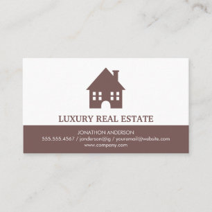 Town Home Icon Real Estate Agent Business Card