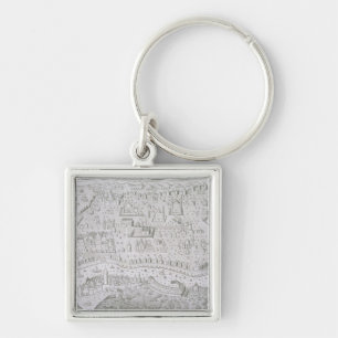 Town map of Constantinople, Turkey, c.1650 (engrav Key Ring