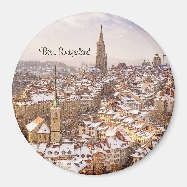 Town of Bern, Switzerland Magnet (Front)