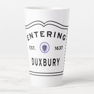 Town of Duxbury Massachusetts Latte Mug