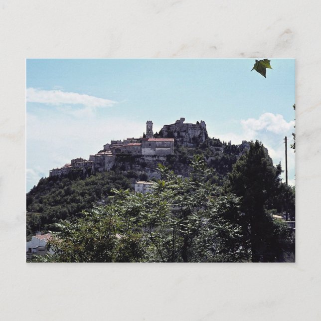 Town of Eze, French Riviera Postcard (Front)