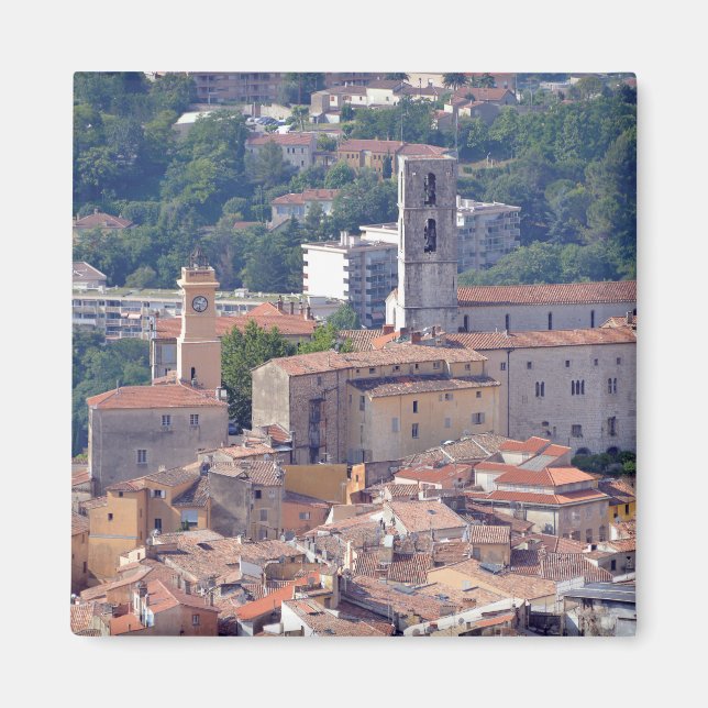 Town of Grasse in France Magnet (Front)