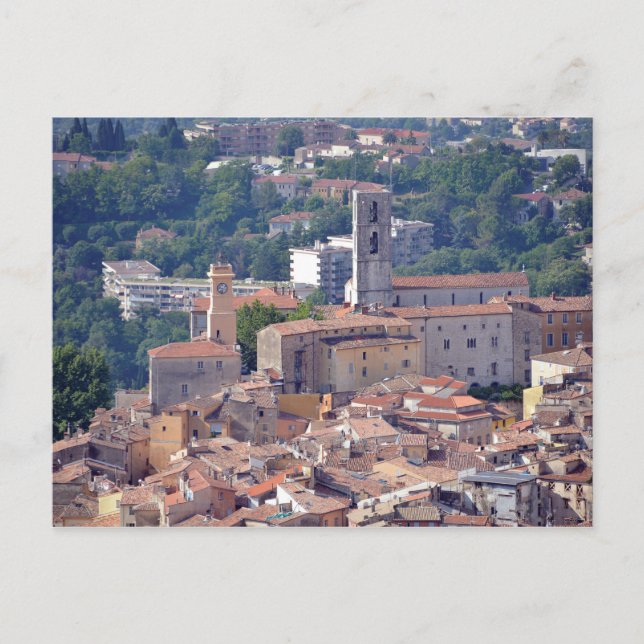 Town of Grasse in France Postcard (Front)