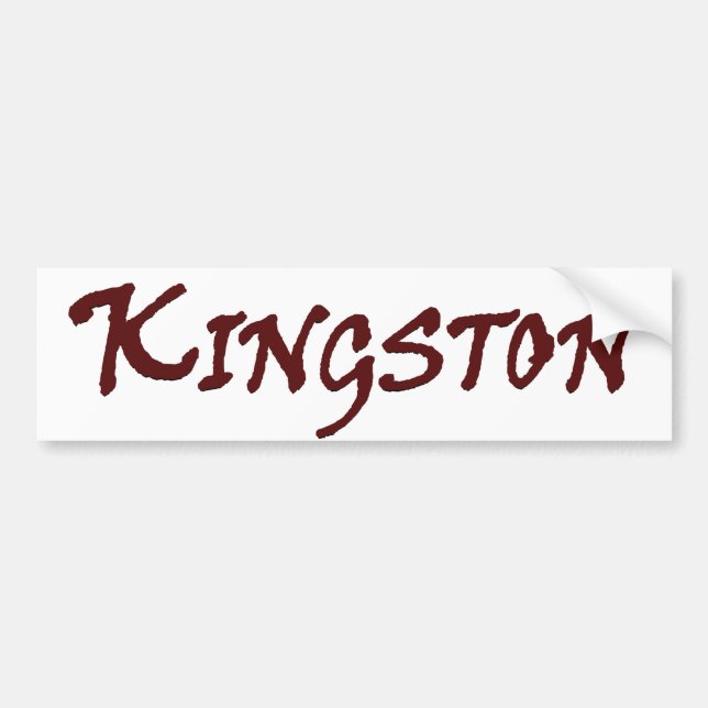 Town of Kingston MA Bumper Sticker (Front)