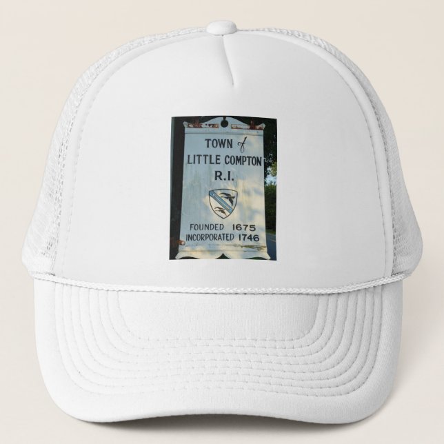 Town of Little Compton, Rhode Island sign Trucker Hat (Front)