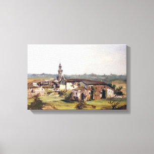 Town of Lugo/Village in Lugo Canvas Print