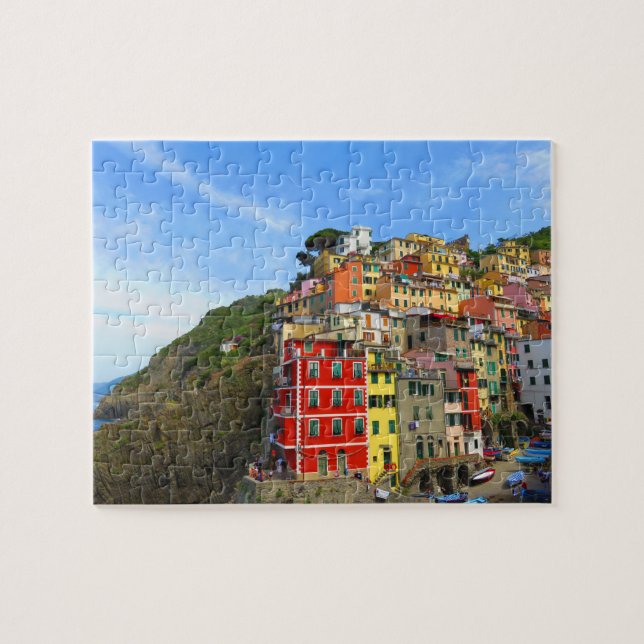 Town of Riomaggiore in Cinque Terre Jigsaw Puzzle (Horizontal)