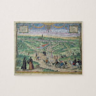 Town Plan of Seville, from 'Civitates Orbis Terrar Jigsaw Puzzle