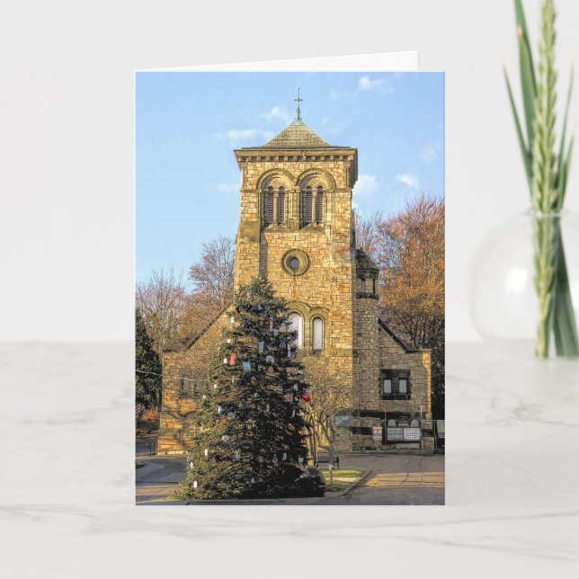 Town Square Christmas Tree, Plymouth MA Card (Front)