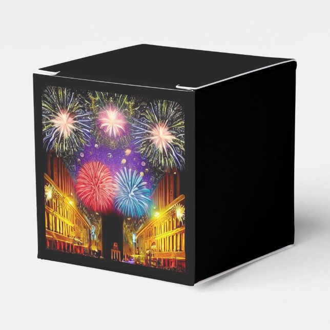 Town Square Fireworks Favour Box (Front Side)