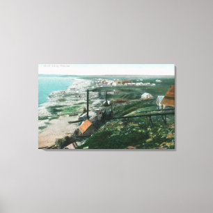 Town View and WaterfrontBluff City, AK Canvas Print