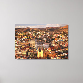 Town View From Above Canvas Print