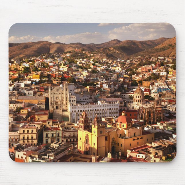 Town View From Above Mouse Mat (Front)