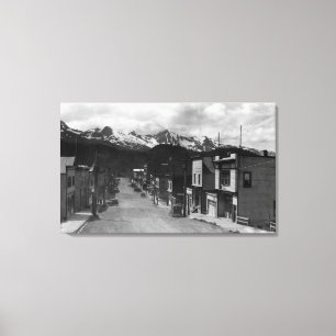 Town view of Cordova, Alaska Photograph Canvas Print