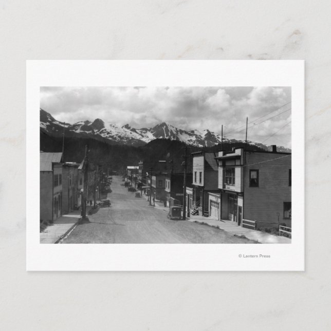 Town view of Cordova, Alaska Photograph Postcard (Front)
