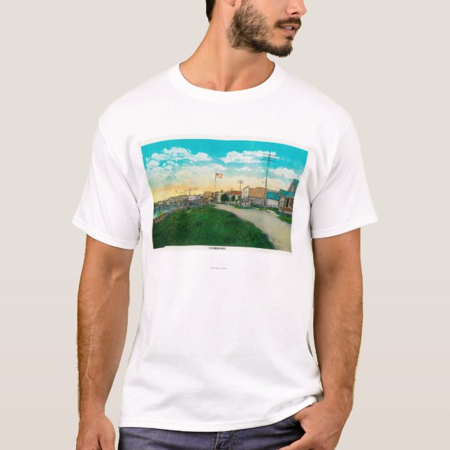 Town View of Fairbanks, AlaskaFairbanks, AK T-Shirt (Front)