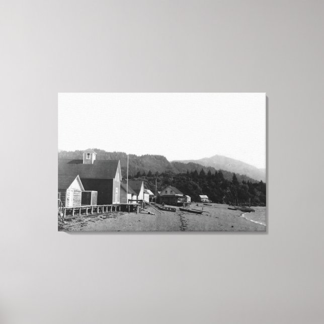 Town View of Seldovia, Alaska Photograph Canvas Print (Front)