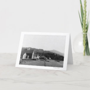 Town View of Seldovia, Alaska Photograph Card