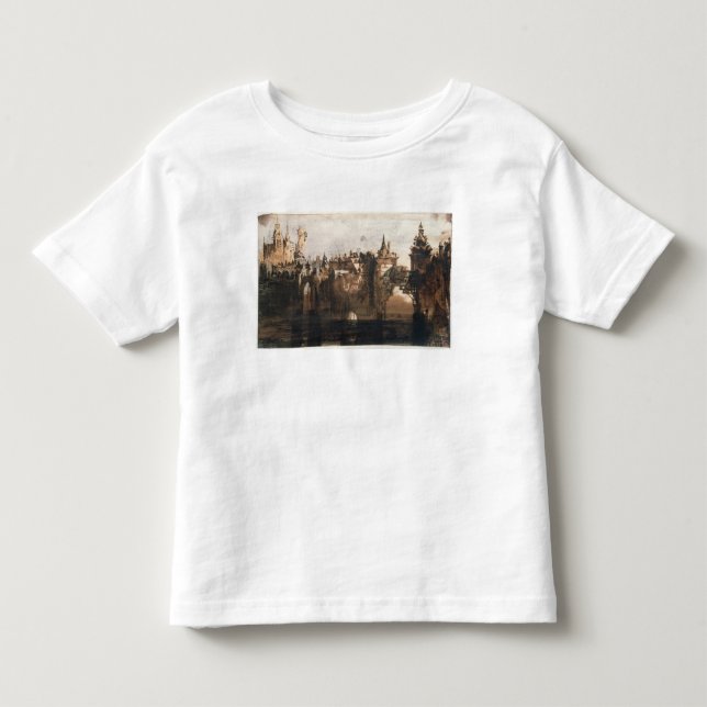 Town with a Broken Bridge Toddler T-Shirt (Front)