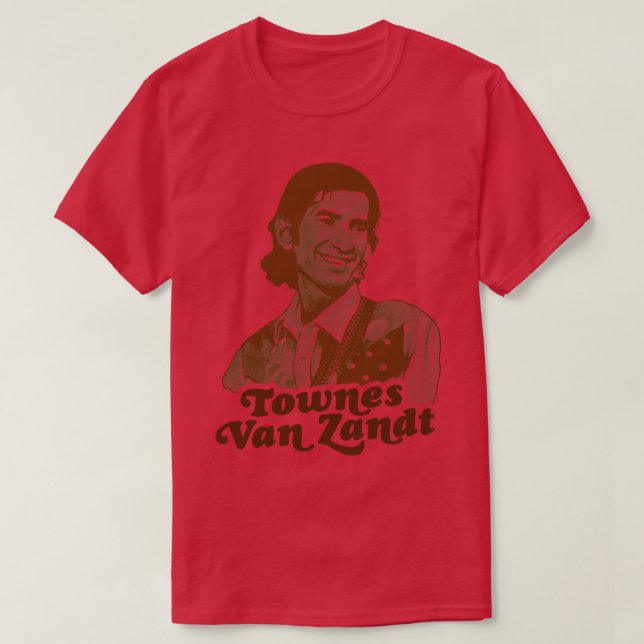 Townes Van Zandt Live is to Fly Retro FanArt 1 T-Shirt (Design Front)