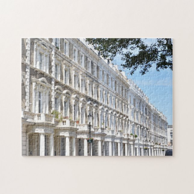 Townhouses London Architecture United Kingdom Jigsaw Puzzle (Horizontal)