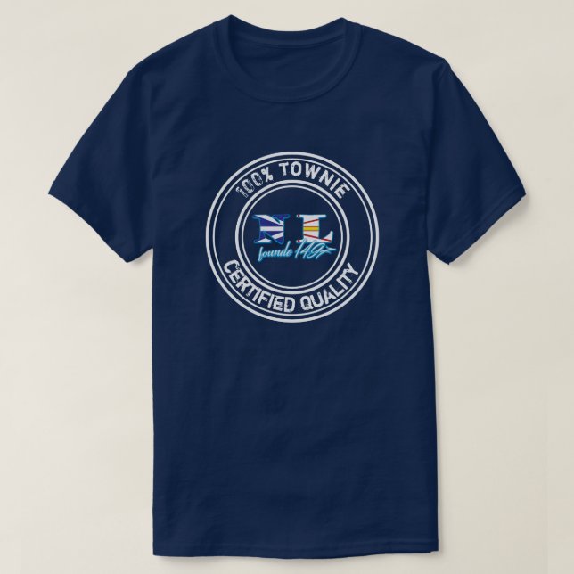 Townie 100% Certified Quality Newfoundland Fun T-Shirt (Design Front)