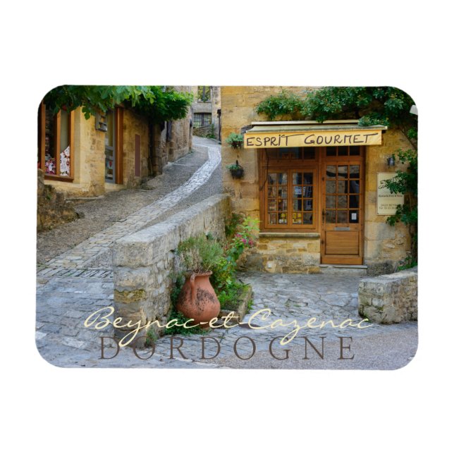 Townscape in Dordogne, France Magnet (Horizontal)
