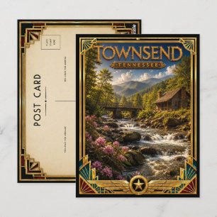 Townsend Tennessee Vintage Art Deco Golden Age Postcard