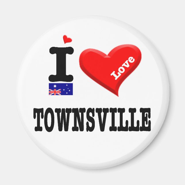 TOWNSVILLE - I Love Magnet (Front)