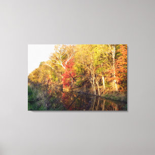 Towpath Autumn Glory (Ohio) Canvas Print