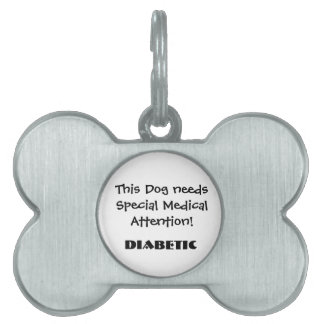 TOWT - Medical Attention Dog Tag Diabetic