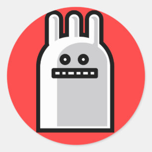 Toxic Bunny Classic Round Sticker