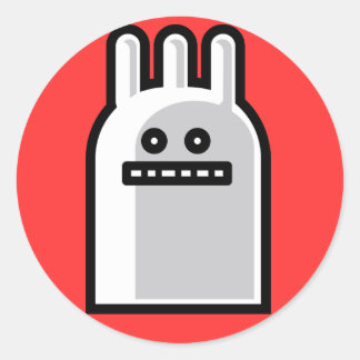 Toxic Bunny Classic Round Sticker