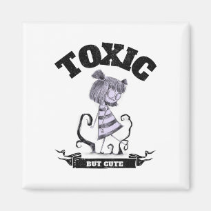 Toxic But Cute Creepy Funny Halloween Graphic Magnet