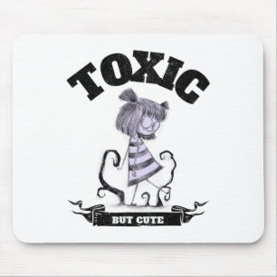 Toxic But Cute Creepy Funny Halloween Graphic Mouse Mat