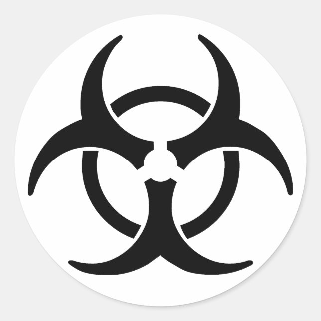 Toxic Classic Round Sticker (Front)