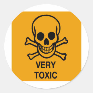 Toxic Classic Round Sticker
