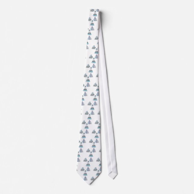 Toxic Cyberpunk Hacker Tie (Front)