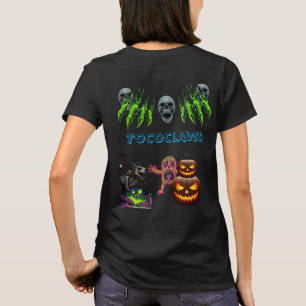 Toxic Halloween Skulls & Jack-o'-Lanterns Graphic T-Shirt