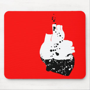 toxic heart mouse mat