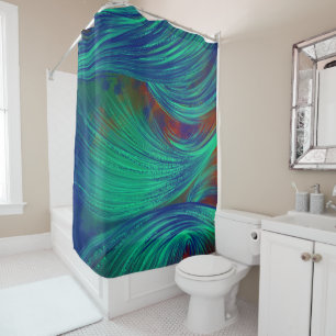 Toxic Jungle  Shower Curtain