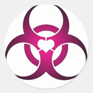 Toxic Love Classic Round Sticker